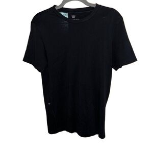 Mack Weldon Black Cotton Short Sleeve Crew Neck Shirt Size Small